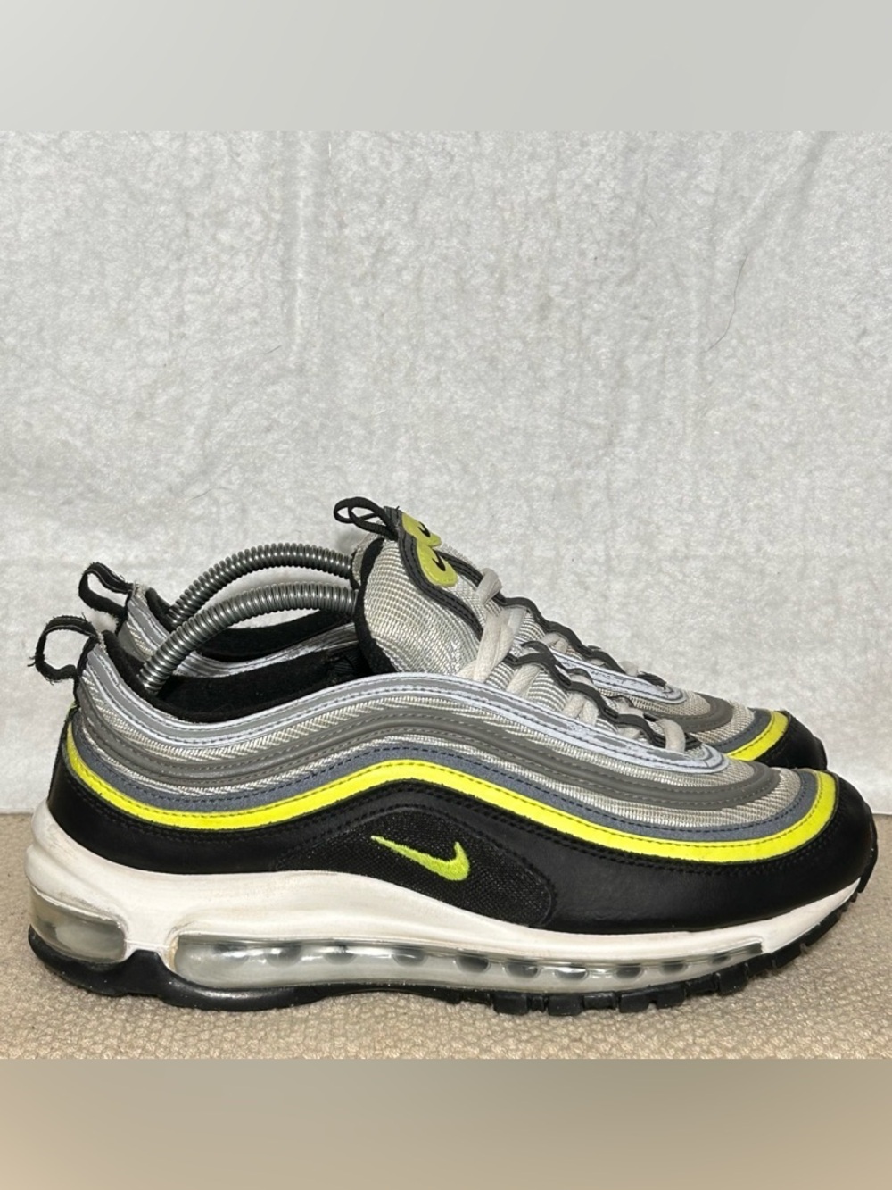 Nike Kids/Womens Blk Air Max 97 GS Running Athletic Sneakers Shoes SZ W 7.5 & 6Y